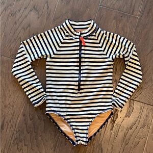 J Crew Crewcuts Girls Long Sleeve Swimsuit 4-5